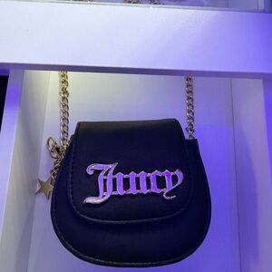 Juicy Couture Black Mini Bag with Gold Chain